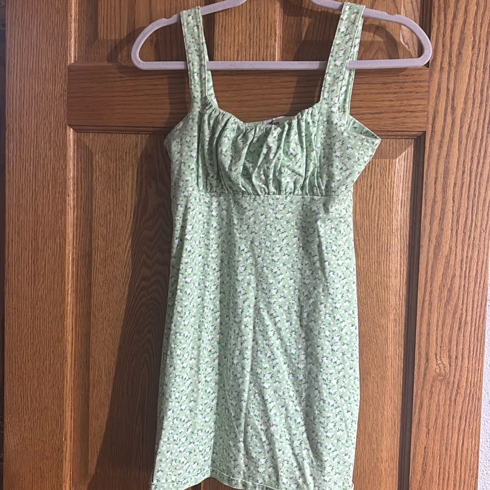Green Floral Dress